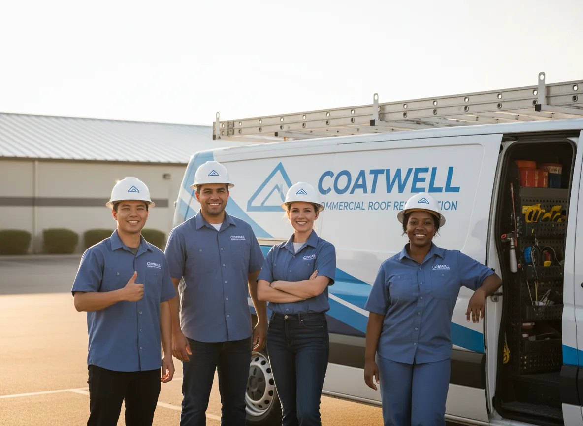 Commercial roof coating company in Martindale, TX